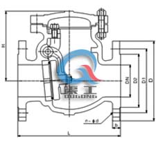 美標(biāo)磅級止回閥 (尺寸圖)